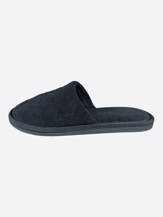 Chrome Hearts New York Exclusive Black Horseshoe Logo Slippers main image 5